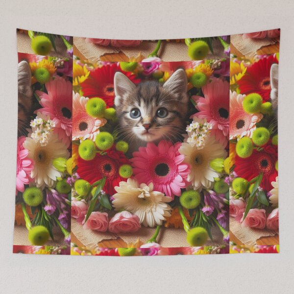 Item preview, Floral Feline designed and sold by Lorets-Designs.