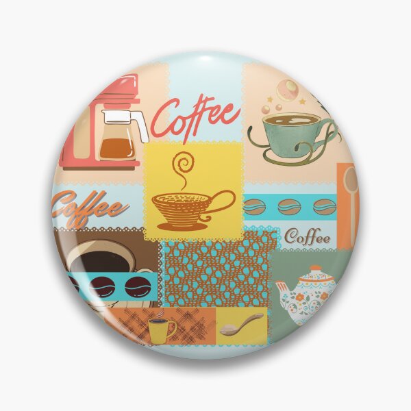 Item preview, Beans and Coffee Cups Collage designed and sold by PrintCraftCo.