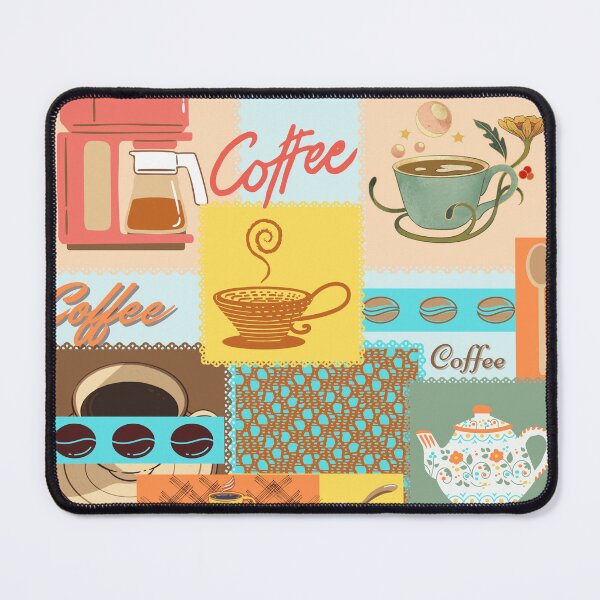 Item preview, Beans and Coffee Cups Collage designed and sold by PrintCraftCo.