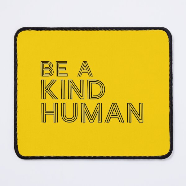 Item preview, Be A Good Kind Nice Human Line Text For Dark Black Background designed and sold by activlifewear.