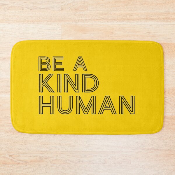 Item preview, Be A Good Kind Nice Human Line Text For Dark Black Background designed and sold by activlifewear.