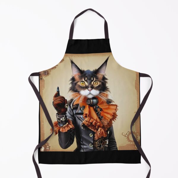 Item preview, Steampunk gentleman Maine coon cat designed and sold by Astralia.