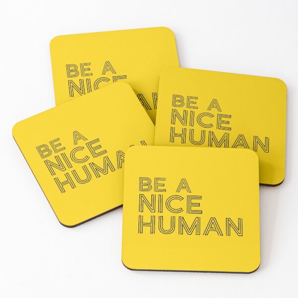 Item preview, Be A Good Kind Nice Human Line Text For Dark Black Background designed and sold by activlifewear.