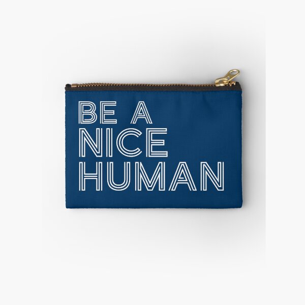 Item preview, Be A Good Kind Nice Human Line Text For Dark Black Background designed and sold by activlifewear.