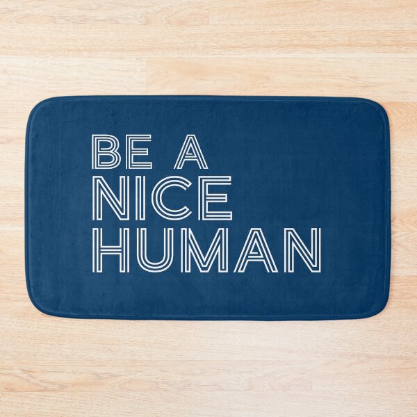 Item preview, Be A Good Kind Nice Human Line Text For Dark Black Background designed and sold by activlifewear.