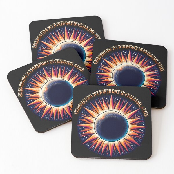 Item preview, Celebrating My Birthday Celestial Style - solar eclipse party designed and sold by NeaftyFinds.