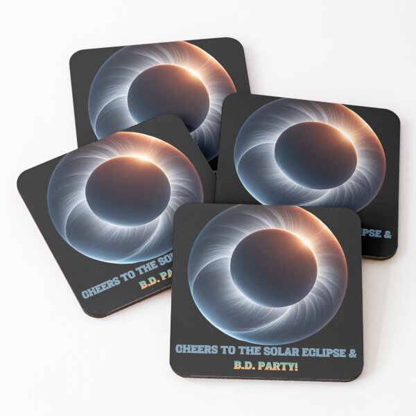 Item preview, Cheers to the Solar Eclipse and Birthday Party - Solar Eclipse Birthday Party designed and sold by NeaftyFinds.