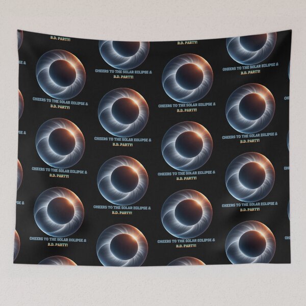 Item preview, Cheers to the Solar Eclipse and Birthday Party - Solar Eclipse Birthday Party designed and sold by NeaftyFinds.