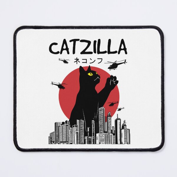 Item preview, Catzilla 怪猫: Tokyo Kitty Silhouette Godzilla Inspired for Cat Lovers! designed and sold by A D Thomas.