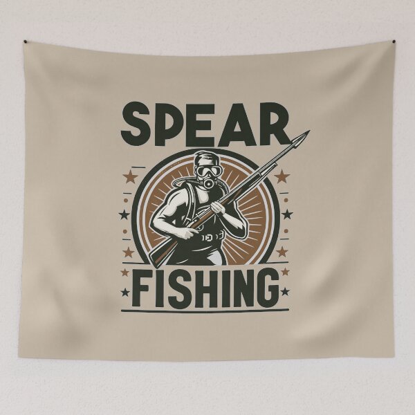 Item preview, Saltwater Spearfishing - Best Vintage Graphic designed and sold by Daqomm.