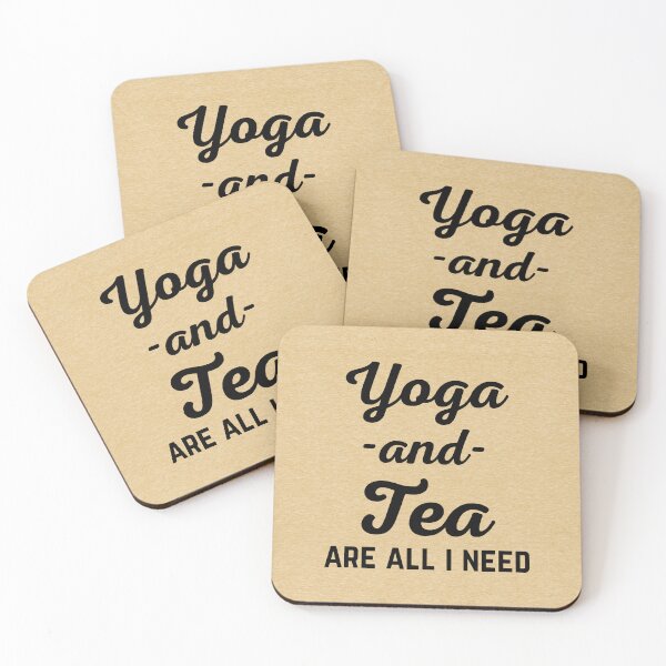 Item preview, I Need Yoga And Tea Funny Sarcatic Exercise Quote designed and sold by quarantine81.