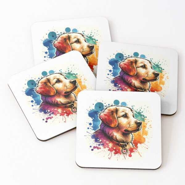 Item preview, Colorful Canine - Vibrant Dog Artwork designed and sold by Ana C Falla.