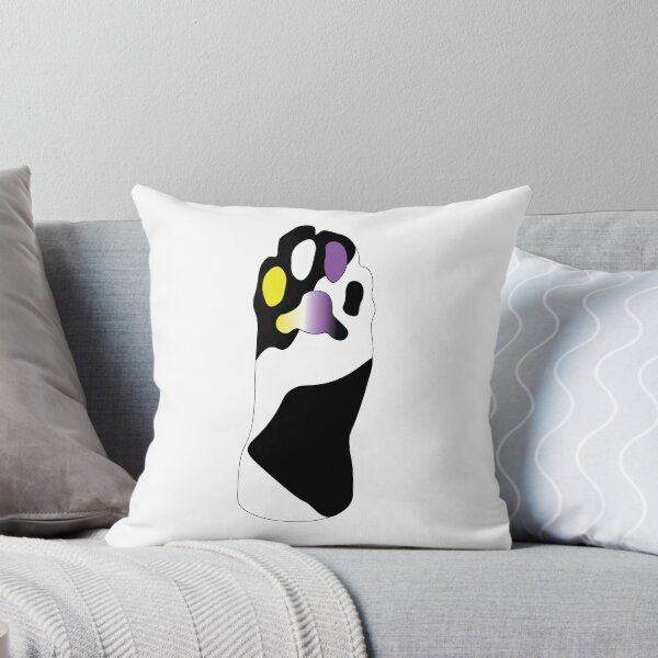 Item preview, Black & White Cat Paw Non-Binary Toe Beans designed and sold by TobyHaunts.