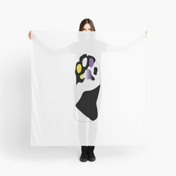 Item preview, Black & White Cat Paw Non-Binary Toe Beans designed and sold by TobyHaunts.