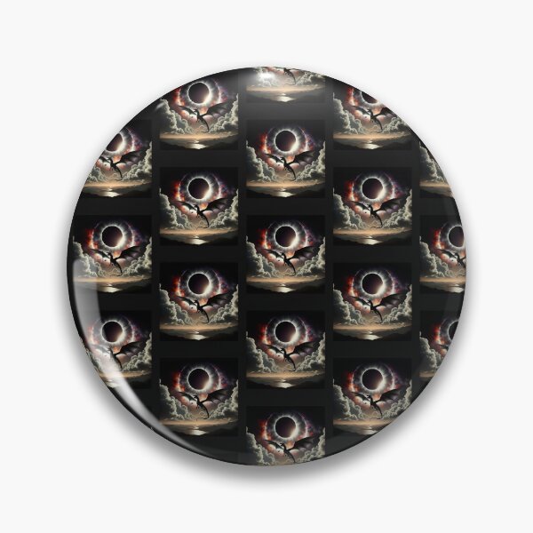Item preview, Eclipse with Dragon in the Sky - Mystical Eclipse designed and sold by NeaftyFinds.