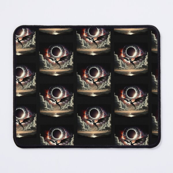 Item preview, Eclipse with Dragon in the Sky - Mystical Eclipse designed and sold by NeaftyFinds.