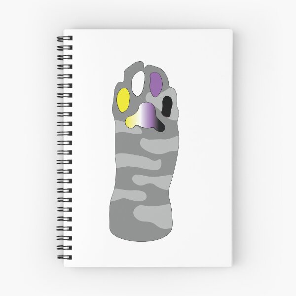 Item preview, Grey Tabby Cat Paw Non-Binary Toe Beans designed and sold by TobyHaunts.