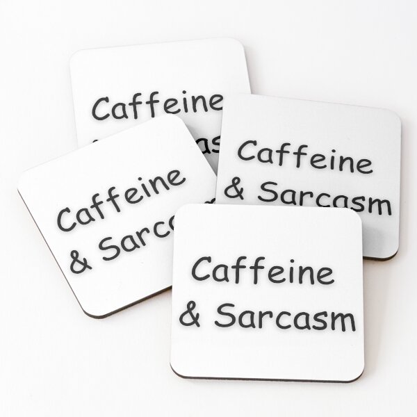 Item preview, Caffeine & Sarcasm designed and sold by Lorets-Designs.