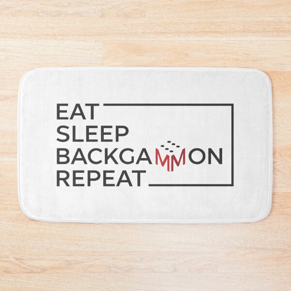 Item preview, Eat Sleep Backgammon Repeat Funny Boardgame Player Bliss designed and sold by artworkathome.