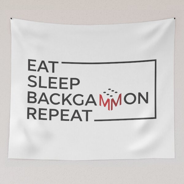 Item preview, Eat Sleep Backgammon Repeat Funny Boardgame Player Bliss designed and sold by artworkathome.