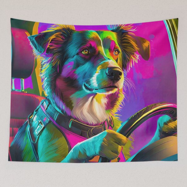 Item preview, Funny Cute Dog Pun - FM Driver designed and sold by patternjp.