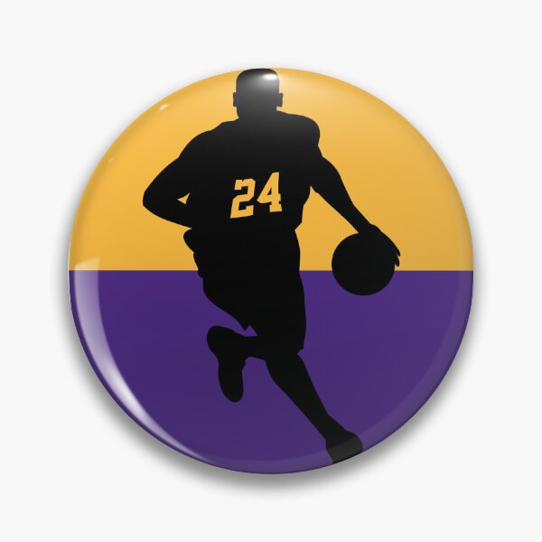 Item preview, Mamba Forever: Kobe Bryant 24 Silhouette - Lakers Gold and Purple designed and sold by A D Thomas.