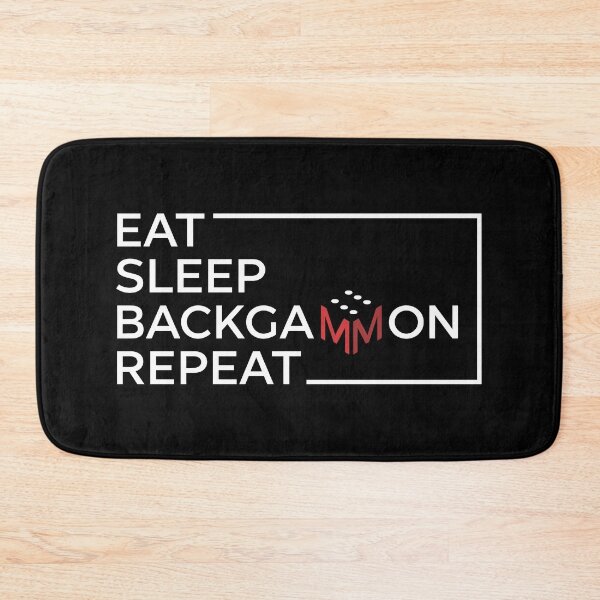 Item preview, Eat Sleep Backgammon Repeat Funny Boardgame Player Bliss designed and sold by artworkathome.