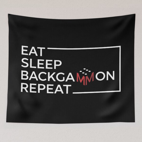 Item preview, Eat Sleep Backgammon Repeat Funny Boardgame Player Bliss designed and sold by artworkathome.