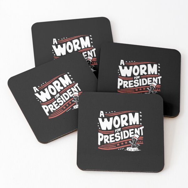 Item preview, Isn't It A Worm For President, election, comedy designed and sold by Adam Brooq.