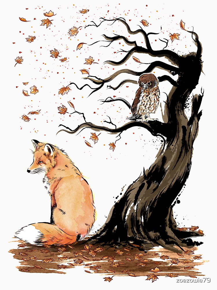 Thumbnail 7 of 7, Classic T-Shirt, Winds of Autumn designed and sold by zoezowie79.