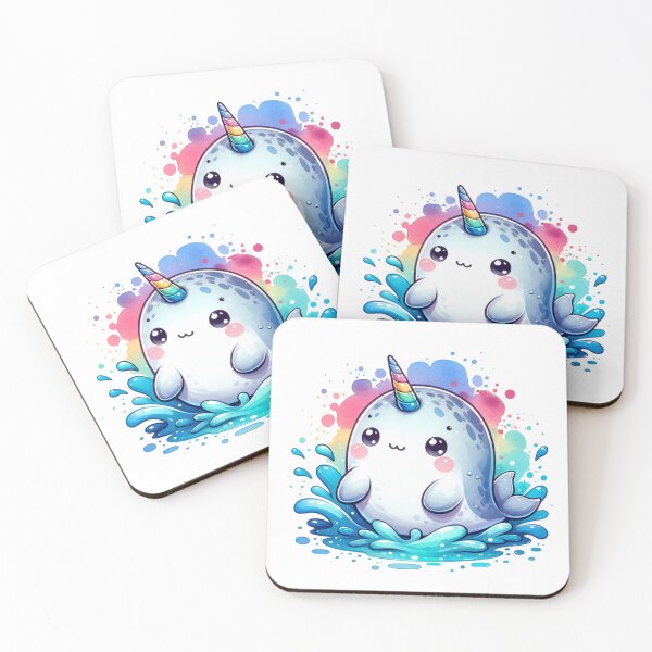 Item preview, Cute Narwhal in Water designed and sold by PassionforLove.
