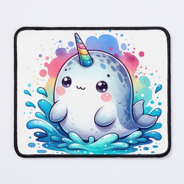 Item preview, Cute Narwhal in Water designed and sold by PassionforLove.
