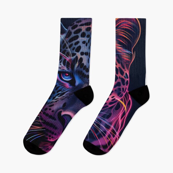 Item preview, Neon Leopard Portrait designed and sold by AM-Fine-Designs.