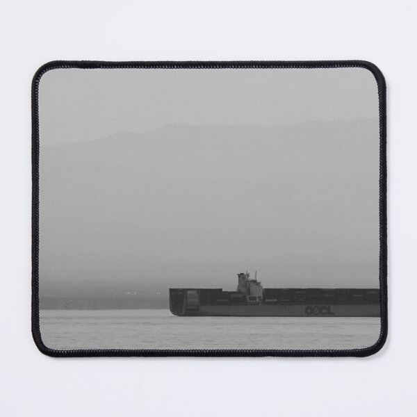 Item preview, Container Ship on Water // Black and White designed and sold by RoyPhotography.