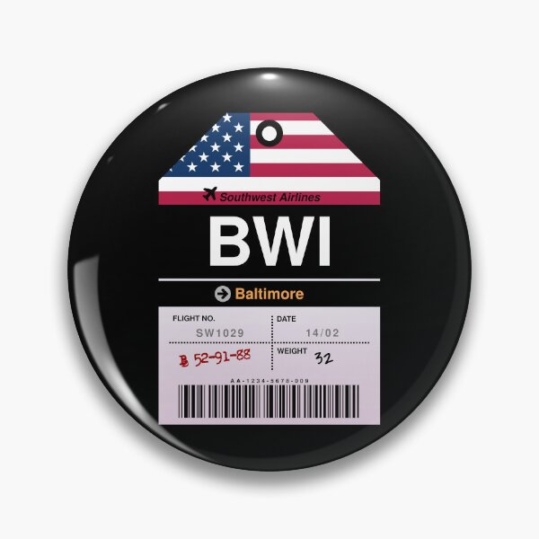 Item preview, Baltimore Luggage Tag designed and sold by RabbitK.