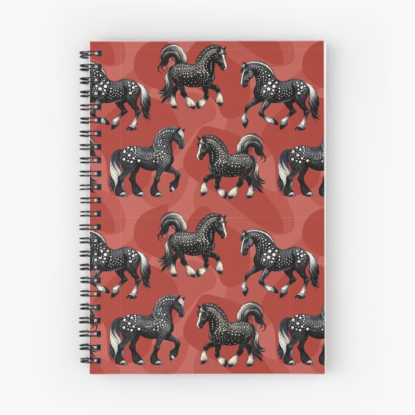 Item preview, Horses on Red Background designed and sold by Ederson D'Mind.