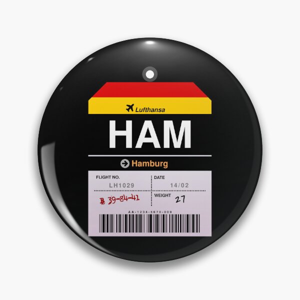 Item preview, Hamburg Luggage Tag designed and sold by RabbitK.