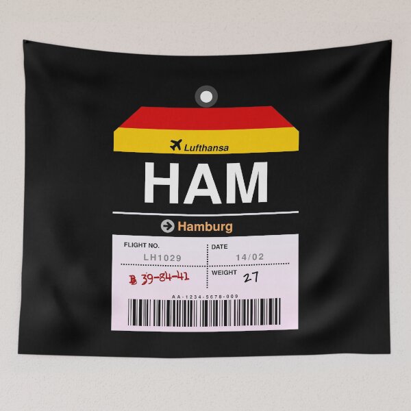 Item preview, Hamburg Luggage Tag designed and sold by RabbitK.