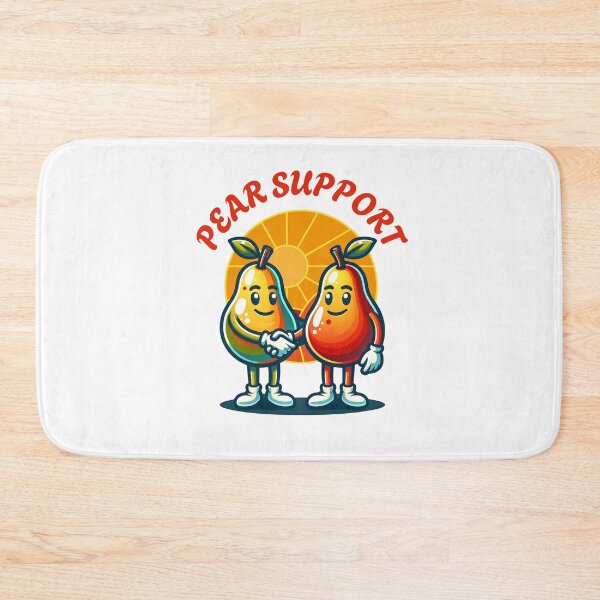 Item preview, Pear support, two pears shaking hands designed and sold by BritishDelights.