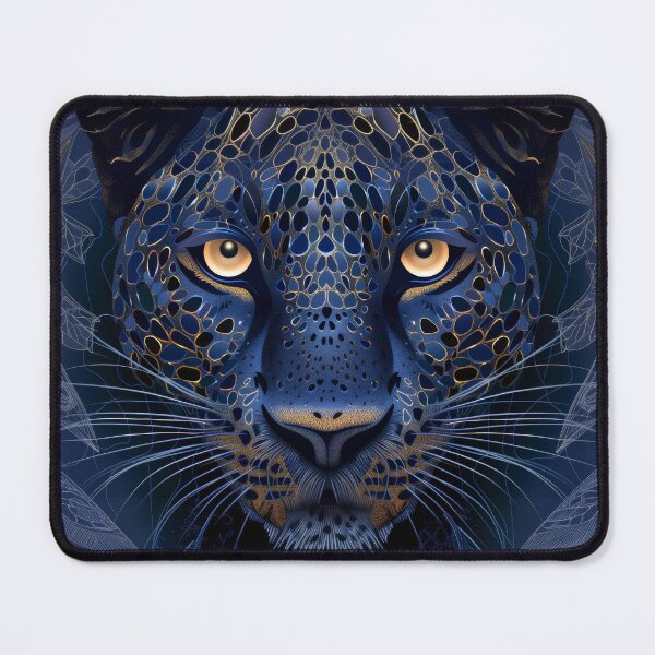 Item preview, Black Leopard Navy and Gold designed and sold by AM-Fine-Designs.
