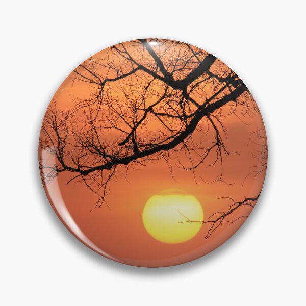 Item preview, Blazing Orange Sunset with a tree silhouette designed and sold by ROBERTDBROZEK.