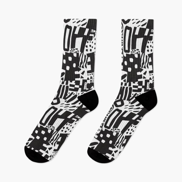 Item preview, "Intrigue in Ink: A Symphony of Shapes in Black and White designed and sold by Toph Moses.
