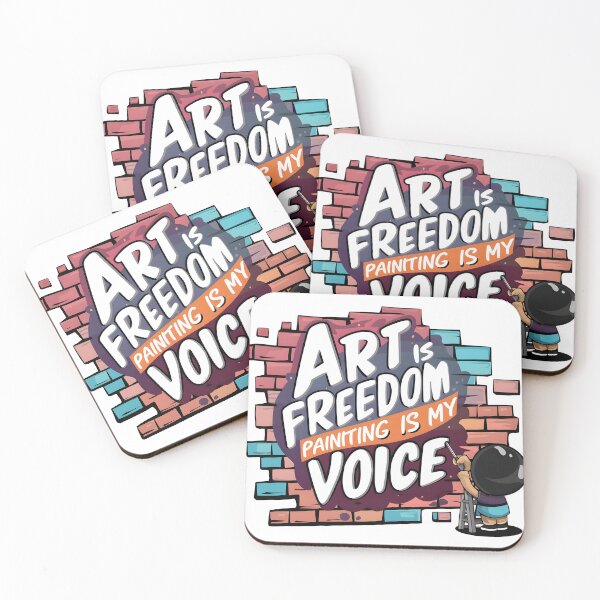 Item preview, Art is Freedom, Painting is my Voice designed and sold by FlowerFatty5396.