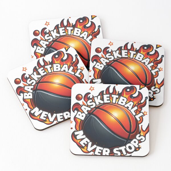 Item preview, Basketball Never Stops designed and sold by FlowerFatty5396.