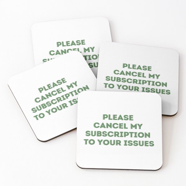 Item preview, Cancel my Subscription designed and sold by Toby’s Treasures.