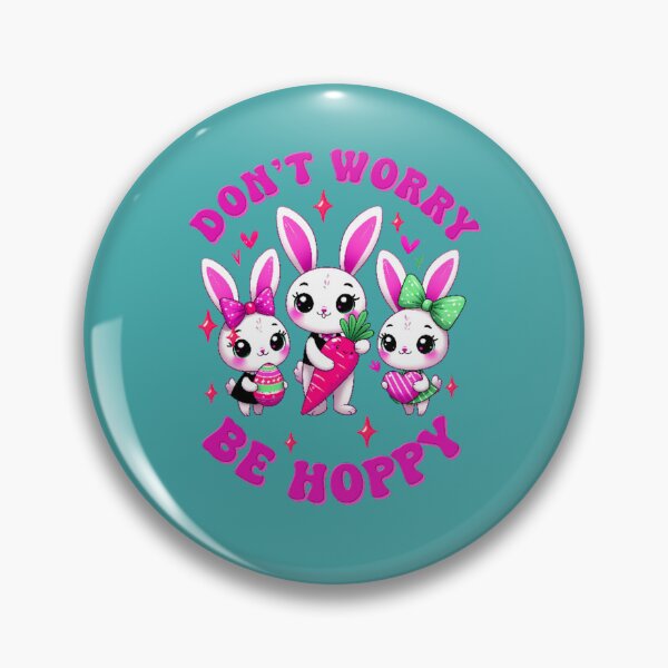 Item preview, Dont Worry Be Hoppy Easter   designed and sold by WoodburyLake.
