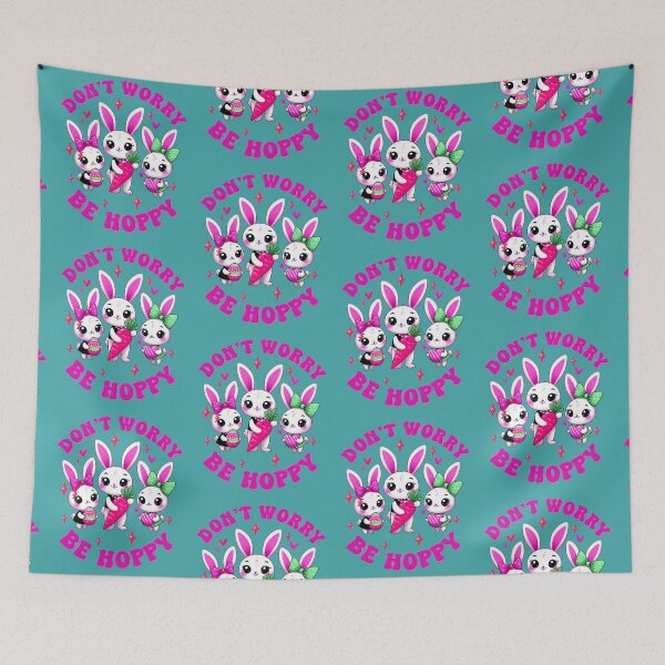 Item preview, Dont Worry Be Hoppy Easter   designed and sold by WoodburyLake.