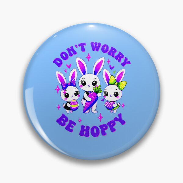 Item preview, Dont Worry Be Hoppy Easter   designed and sold by WoodburyLake.