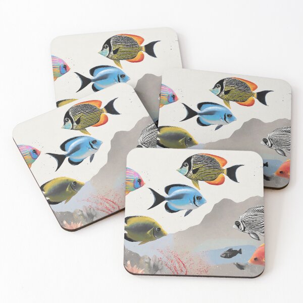 Item preview, Crazy Abtract Tropical Fish - Mixed Media designed and sold by LianaCreates.