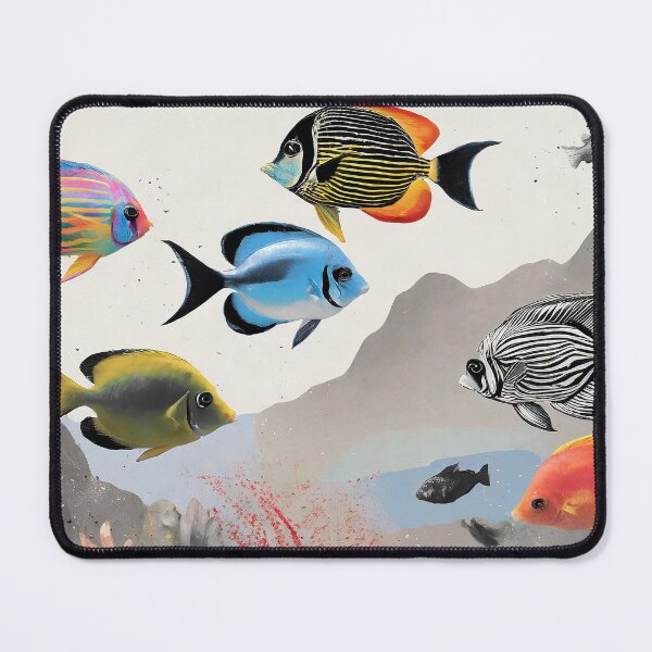 Item preview, Crazy Abtract Tropical Fish - Mixed Media designed and sold by LianaCreates.